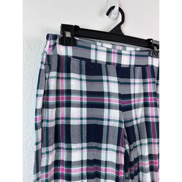 Soma women's small navy‎ pink plaid cool nights pajama lounge sleep pants - Picture 2 of 5